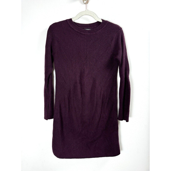Club Monaco Dresses & Skirts - Club Monaco Plum Purple Merino Wool Blend Quiet Luxury Designer Sweater Dress